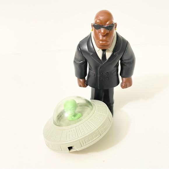 MIB Men in Black McDonalds Toys Action Figure and Space Spinner - Picture 12 of 12